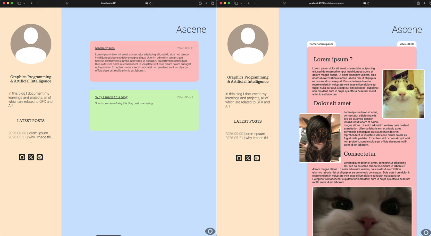 html css blog prototype